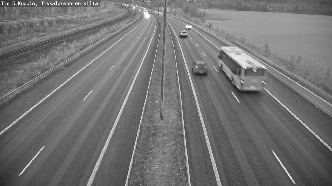 Weather Camera Image Väg 5 Kuopio, Tikkalansaari, Kuopio, Pohjois-Savo