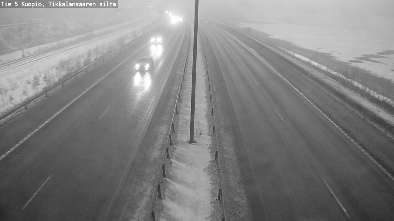 Weather Camera Image Road 5 Kuopio, Tikkalansaari, Kuopio, Pohjois-Savo