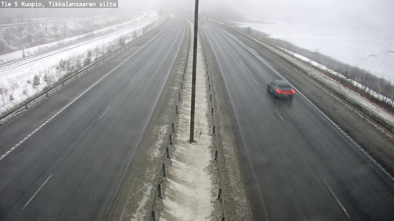 Weather Camera Image Road 5 Kuopio, Tikkalansaari, Kuopio, Pohjois-Savo