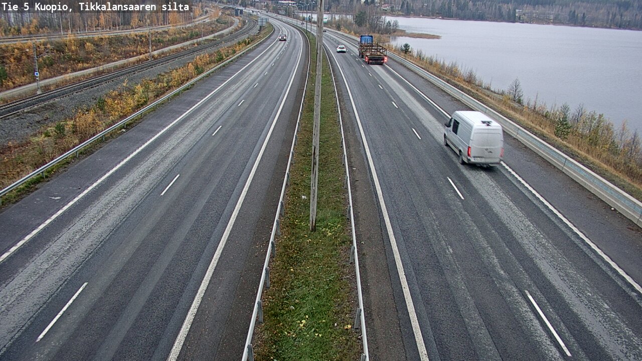 Weather Camera Image Väg 5 Kuopio, Tikkalansaari, Kuopio, Pohjois-Savo