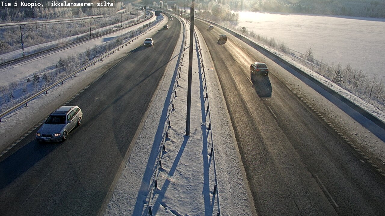 Weather Camera Image Väg 5 Kuopio, Tikkalansaari, Kuopio, Pohjois-Savo