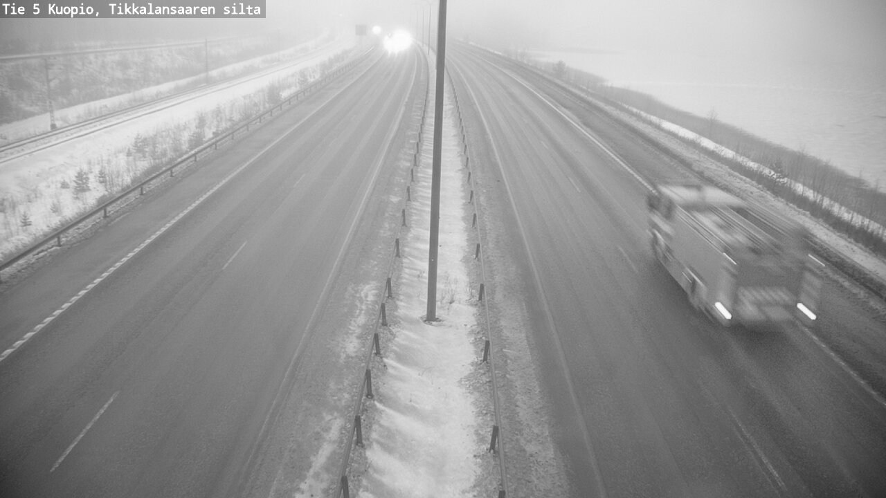 Weather Camera Image Road 5 Kuopio, Tikkalansaari, Kuopio, Pohjois-Savo