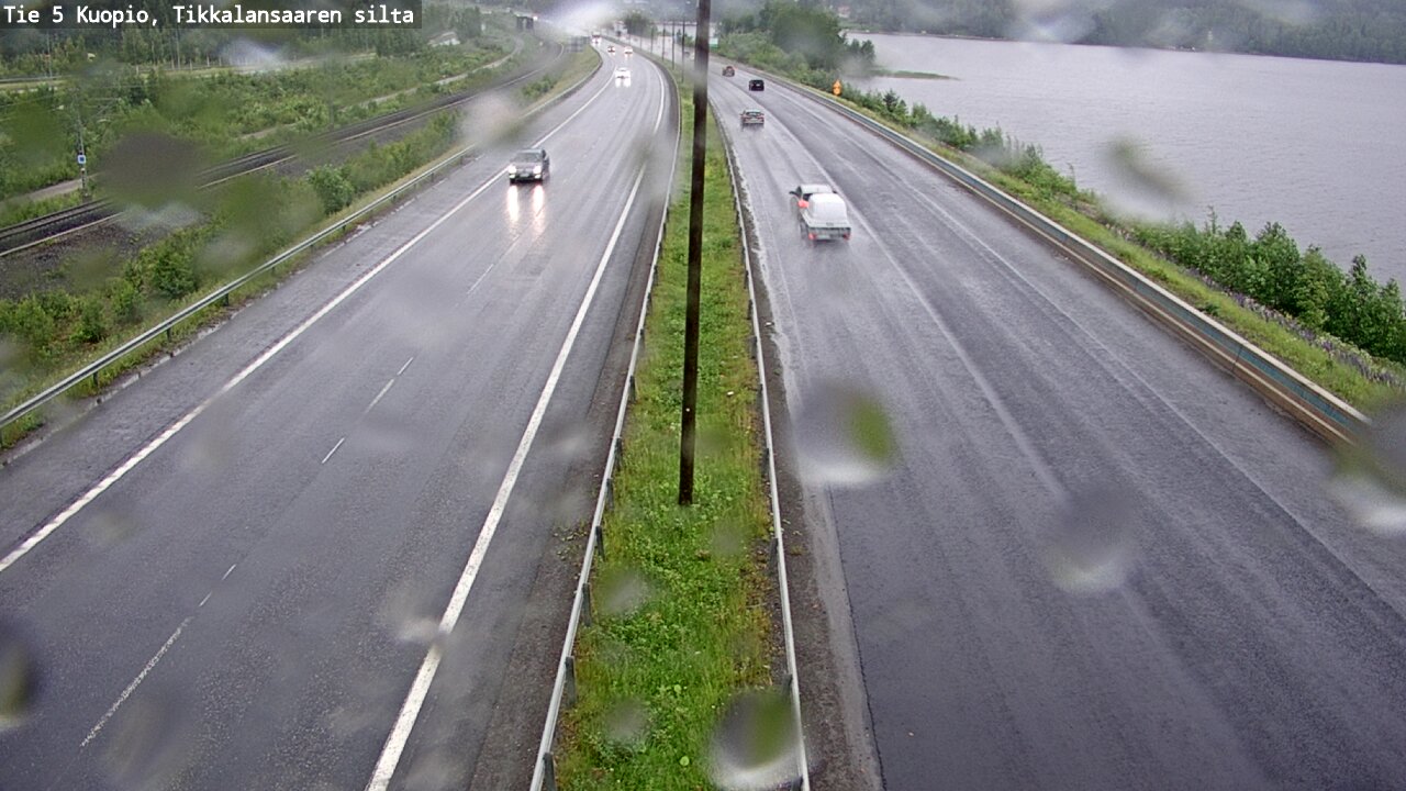 Weather Camera Image Väg 5 Kuopio, Tikkalansaari, Kuopio, Pohjois-Savo