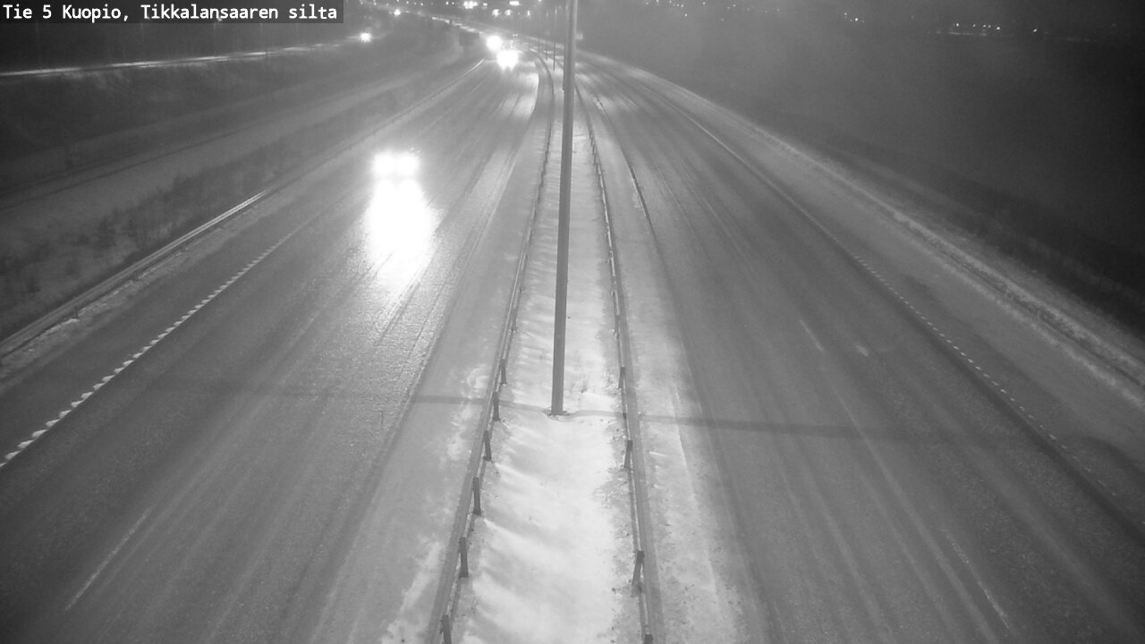Weather Camera Image Road 5 Kuopio, Tikkalansaari, Kuopio, Pohjois-Savo