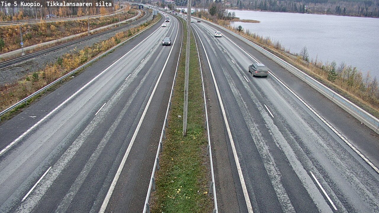 Weather Camera Image Väg 5 Kuopio, Tikkalansaari, Kuopio, Pohjois-Savo