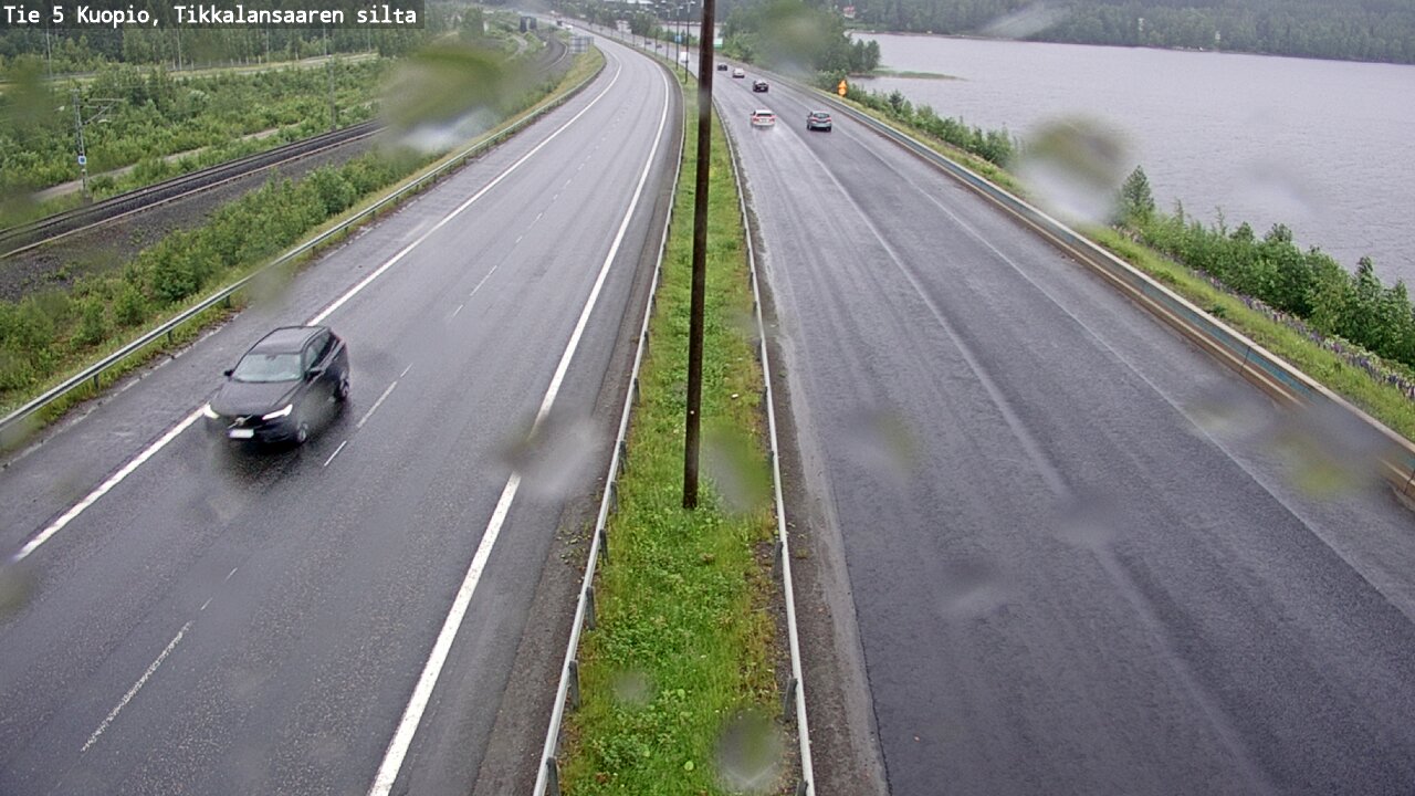 Weather Camera Image Väg 5 Kuopio, Tikkalansaari, Kuopio, Pohjois-Savo