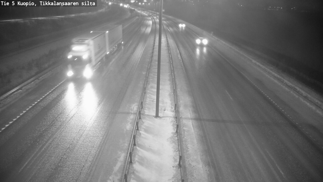Weather Camera Image Road 5 Kuopio, Tikkalansaari, Kuopio, Pohjois-Savo