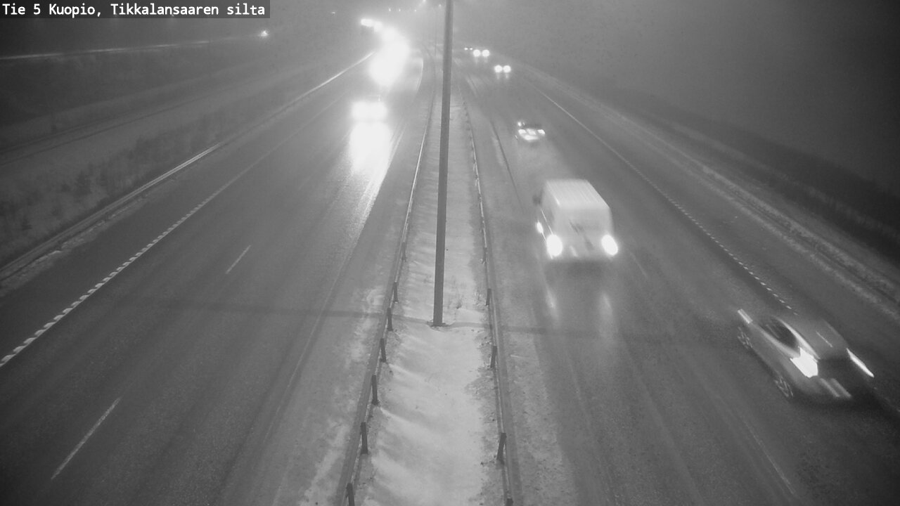Weather Camera Image Road 5 Kuopio, Tikkalansaari, Kuopio, Pohjois-Savo