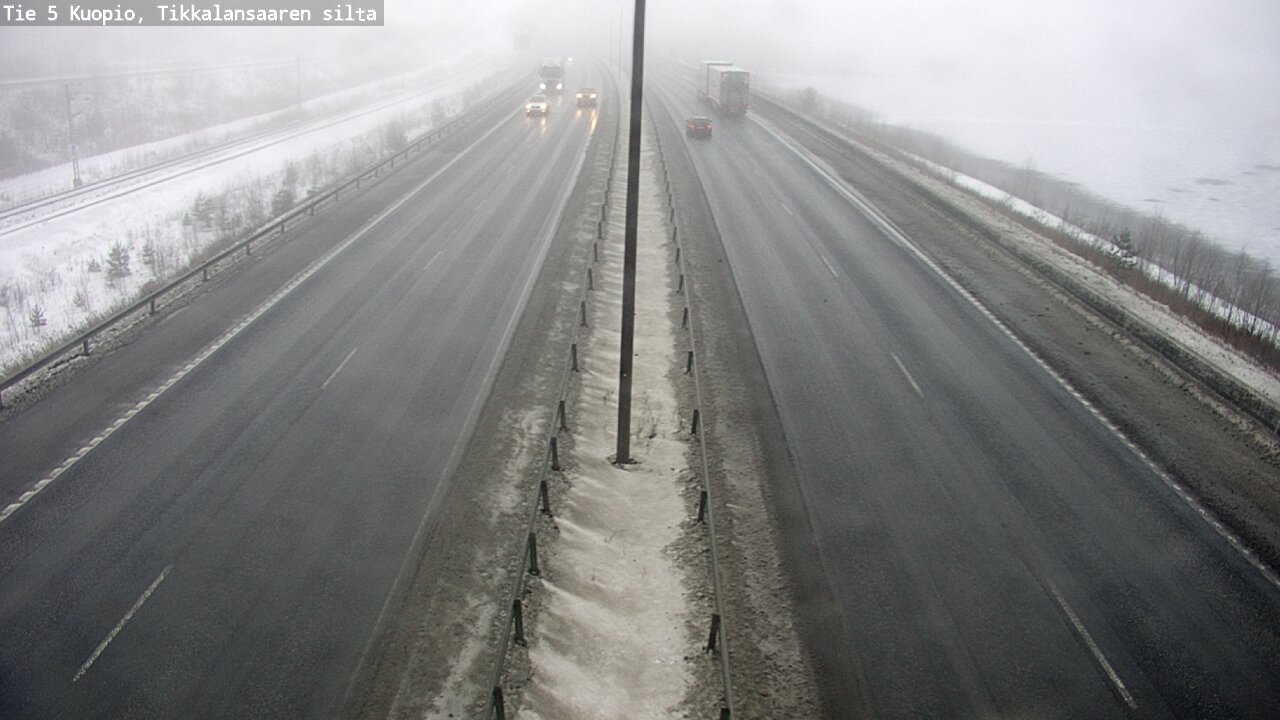 Weather Camera Image Road 5 Kuopio, Tikkalansaari, Kuopio, Pohjois-Savo