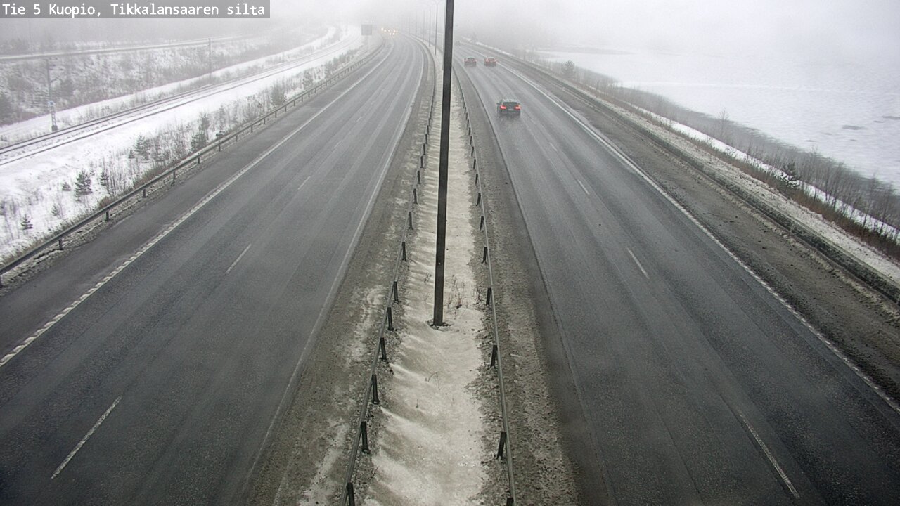 Weather Camera Image Road 5 Kuopio, Tikkalansaari, Kuopio, Pohjois-Savo