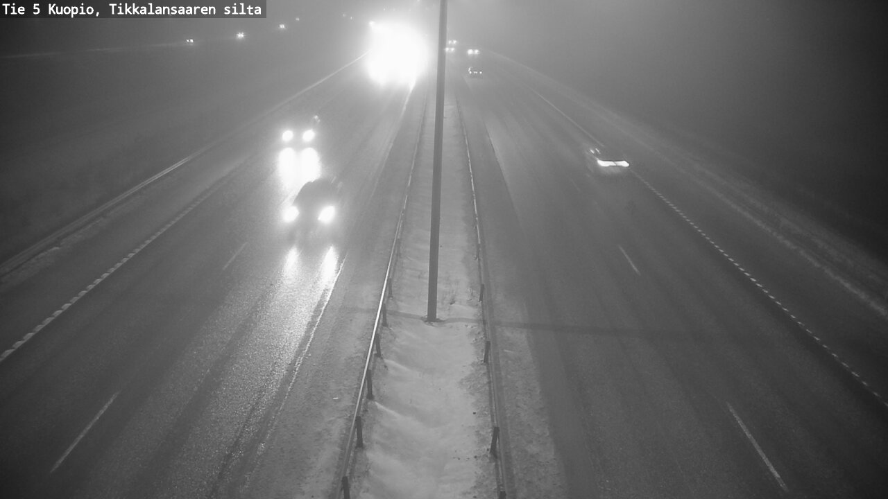 Weather Camera Image Road 5 Kuopio, Tikkalansaari, Kuopio, Pohjois-Savo