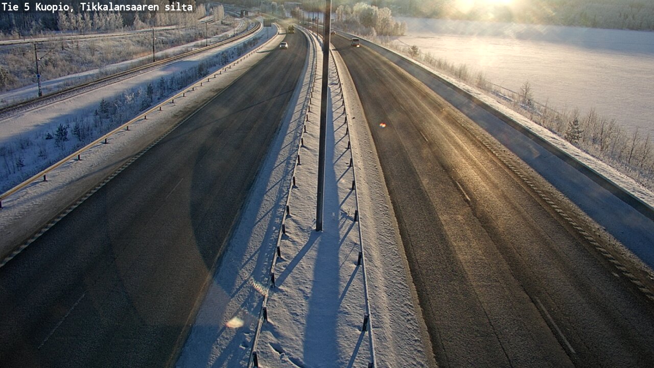 Weather Camera Image Väg 5 Kuopio, Tikkalansaari, Kuopio, Pohjois-Savo