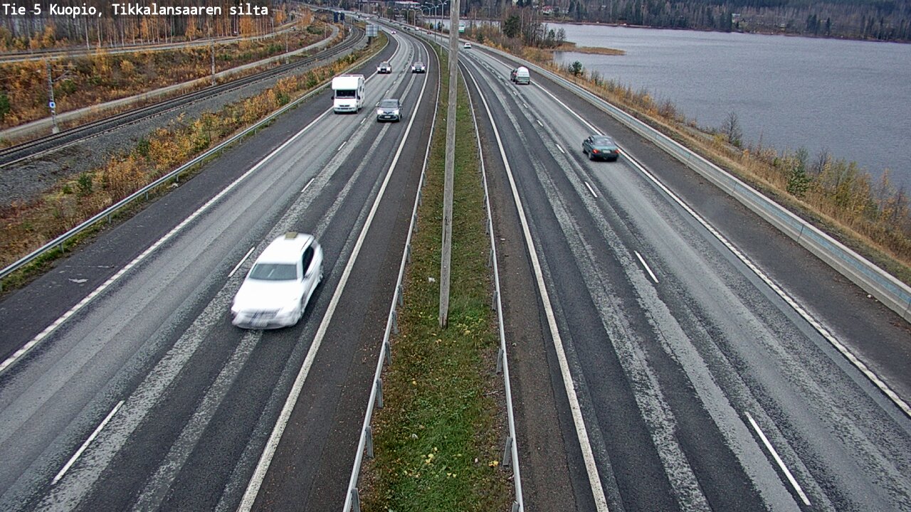 Weather Camera Image Väg 5 Kuopio, Tikkalansaari, Kuopio, Pohjois-Savo