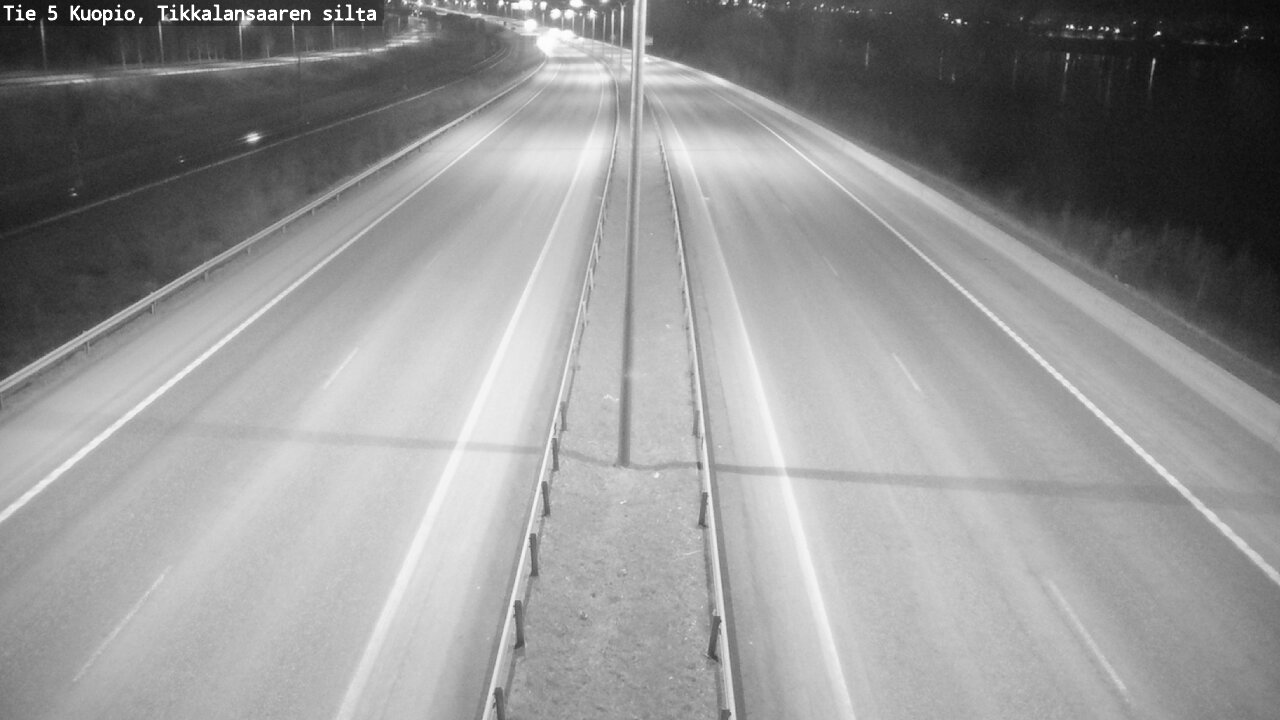 Weather Camera Image Road 5 Kuopio, Tikkalansaari, Kuopio, Pohjois-Savo