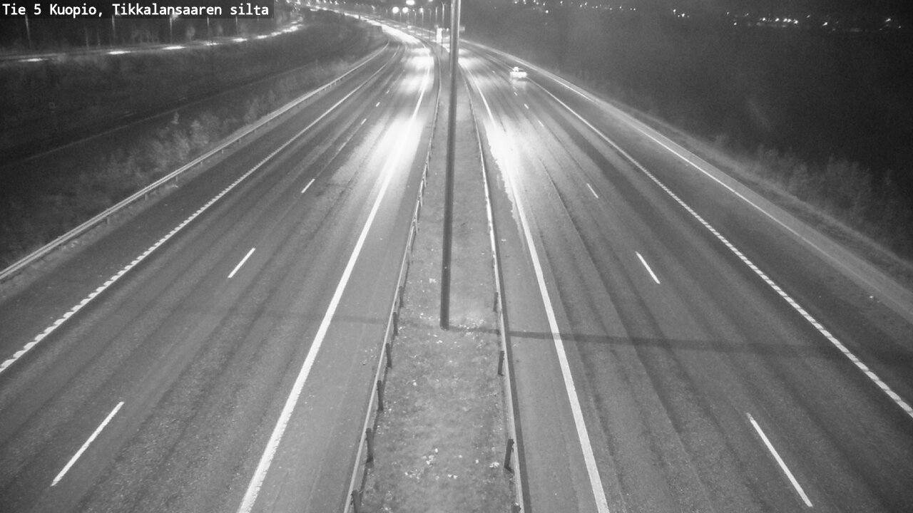 Weather Camera Image Road 5 Kuopio, Tikkalansaari, Kuopio, Pohjois-Savo