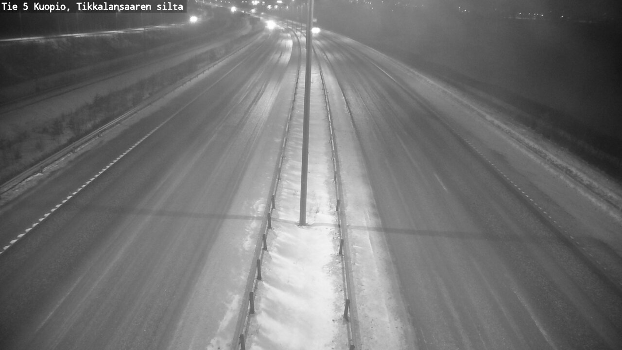 Weather Camera Image Road 5 Kuopio, Tikkalansaari, Kuopio, Pohjois-Savo