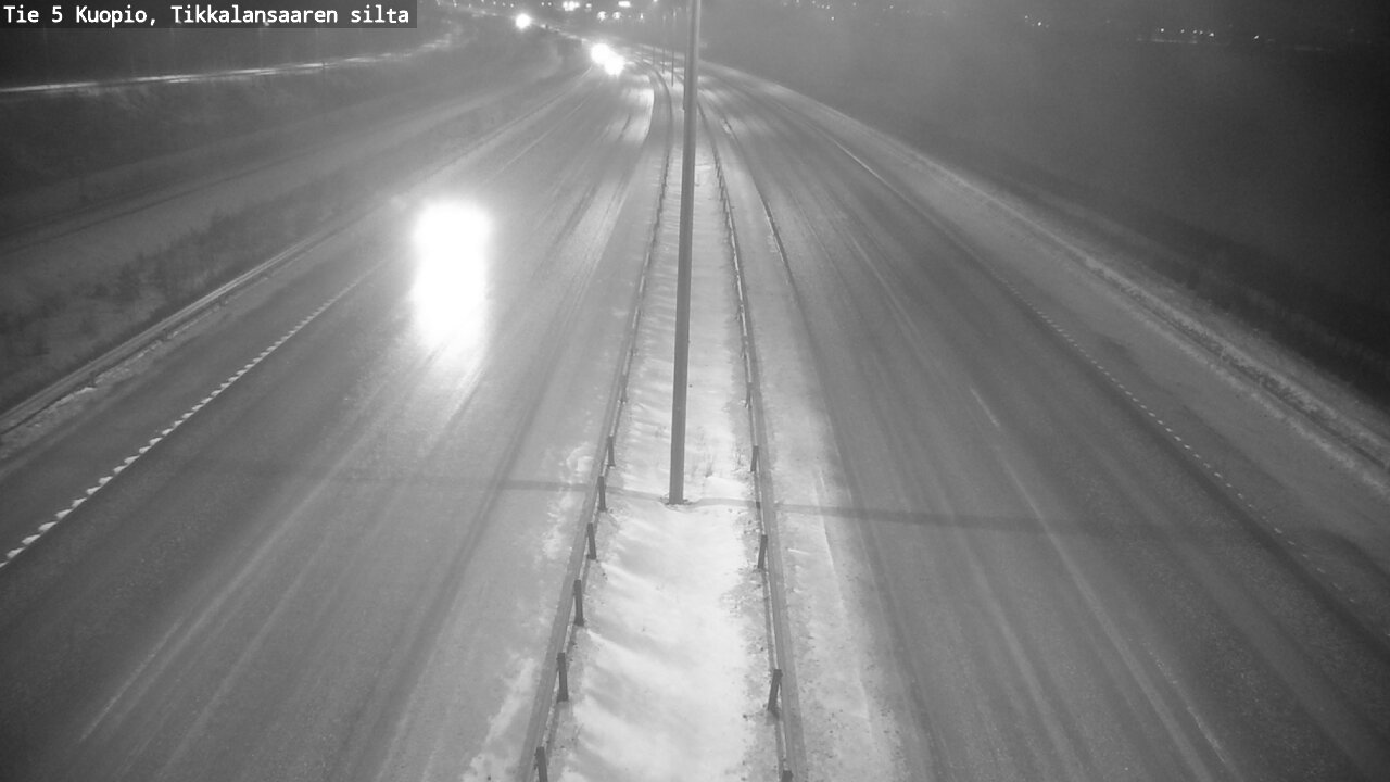 Weather Camera Image Road 5 Kuopio, Tikkalansaari, Kuopio, Pohjois-Savo