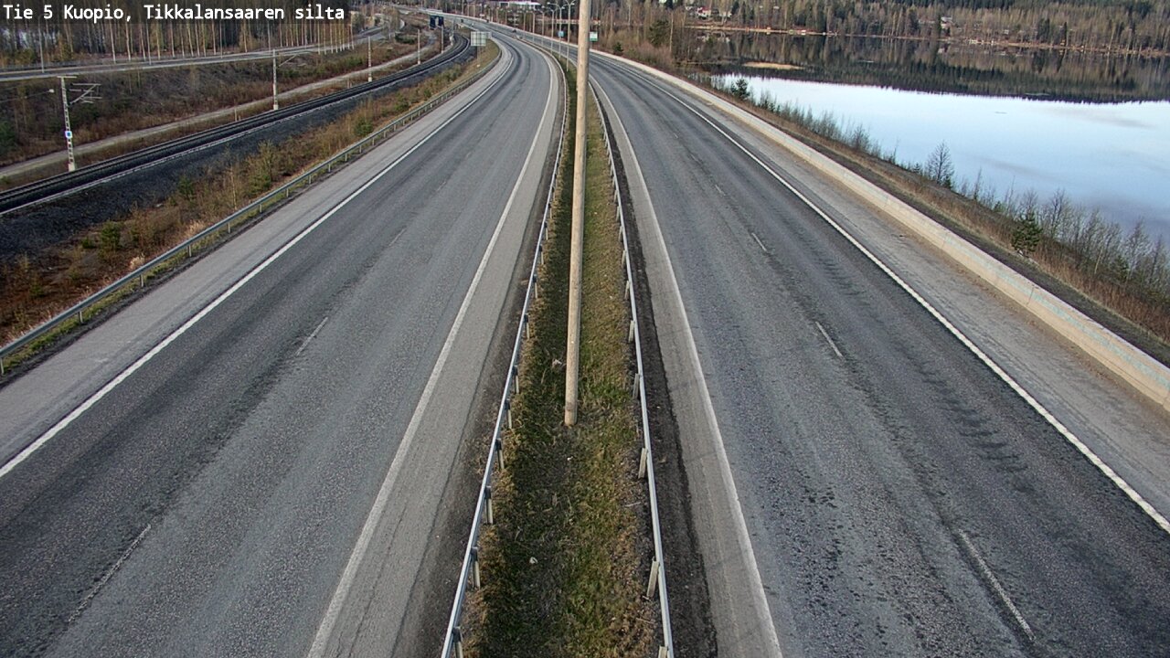 Weather Camera Image Väg 5 Kuopio, Tikkalansaari, Kuopio, Pohjois-Savo