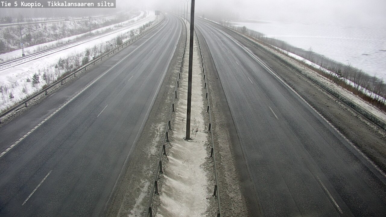 Weather Camera Image Road 5 Kuopio, Tikkalansaari, Kuopio, Pohjois-Savo