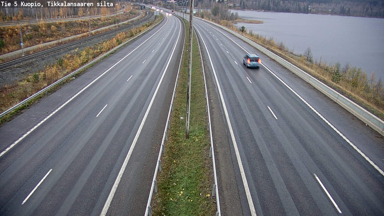Weather Camera Image Väg 5 Kuopio, Tikkalansaari, Kuopio, Pohjois-Savo