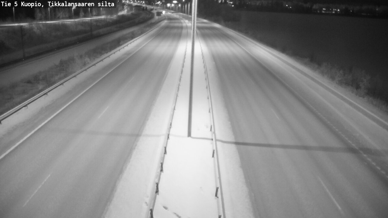Weather Camera Image Road 5 Kuopio, Tikkalansaari, Kuopio, Pohjois-Savo