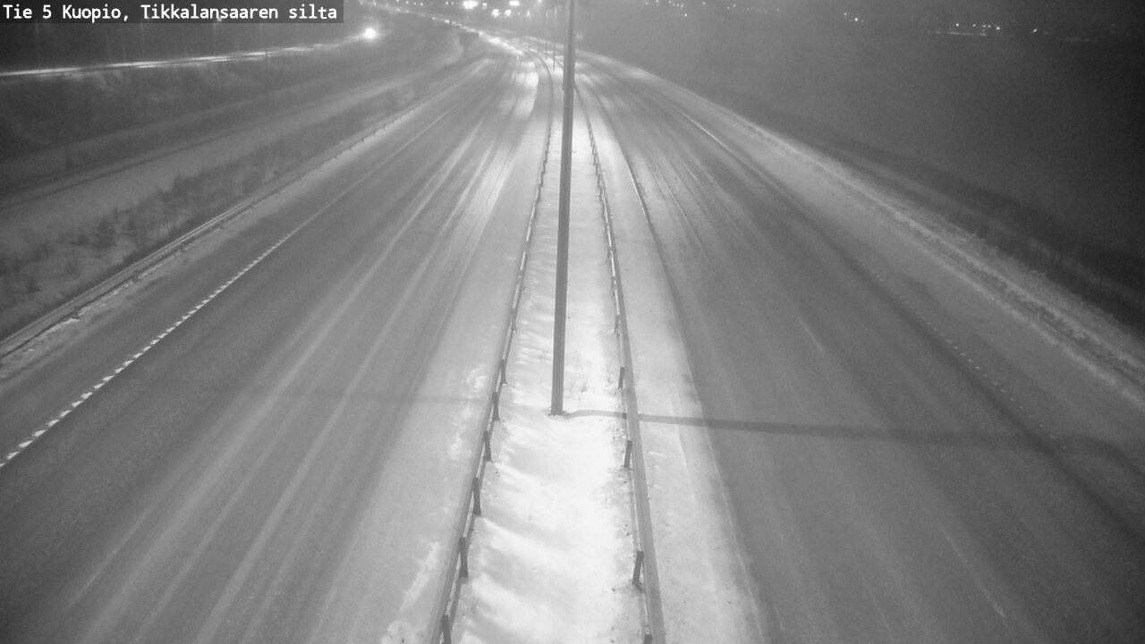 Weather Camera Image Road 5 Kuopio, Tikkalansaari, Kuopio, Pohjois-Savo