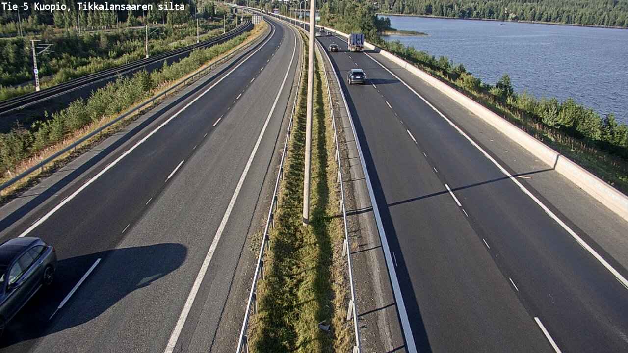 Weather Camera Image Road 5 Kuopio, Tikkalansaari, Kuopio, Pohjois-Savo