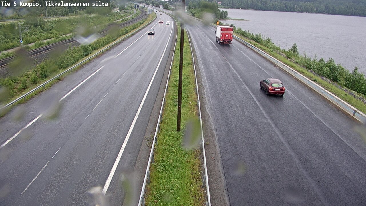Weather Camera Image Väg 5 Kuopio, Tikkalansaari, Kuopio, Pohjois-Savo