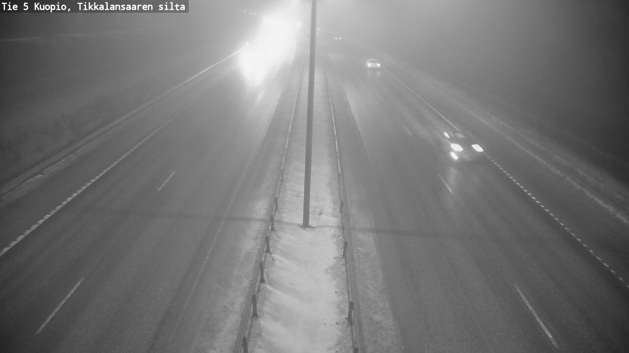 Weather Camera Image Road 5 Kuopio, Tikkalansaari, Kuopio, Pohjois-Savo