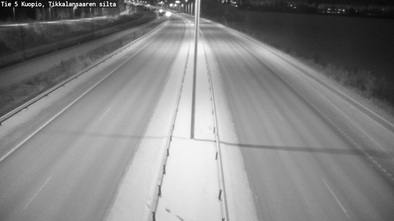 Weather Camera Image Road 5 Kuopio, Tikkalansaari, Kuopio, Pohjois-Savo