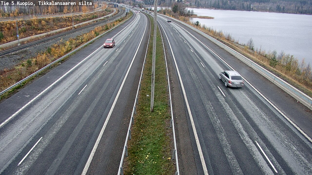 Weather Camera Image Väg 5 Kuopio, Tikkalansaari, Kuopio, Pohjois-Savo