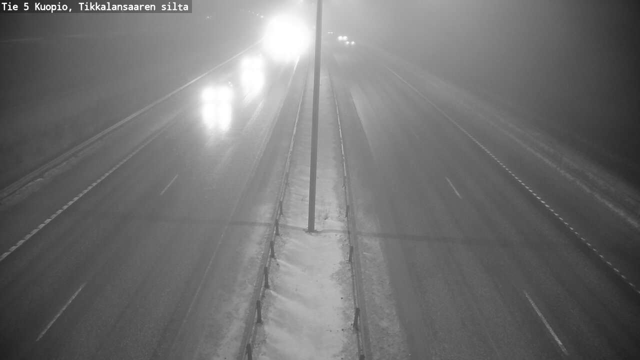 Weather Camera Image Road 5 Kuopio, Tikkalansaari, Kuopio, Pohjois-Savo