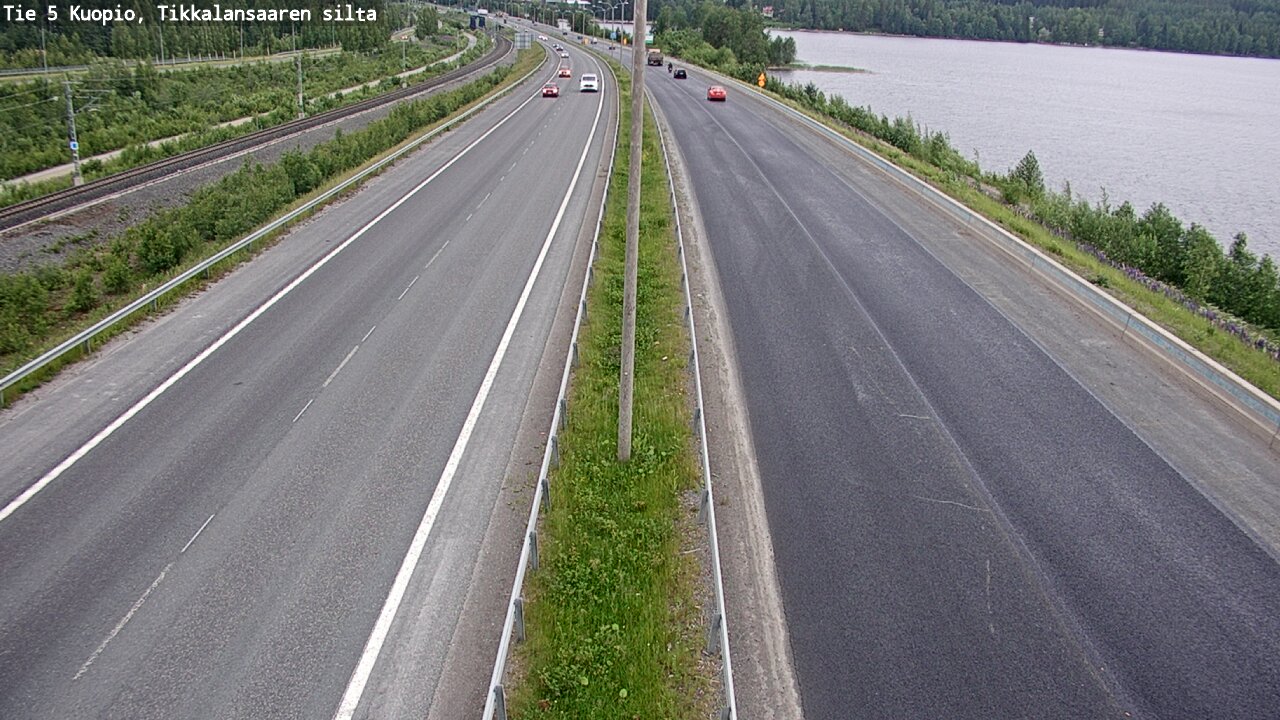 Kelikamerat Kuva Tie 5 Kuopio, Tikkalansaari, Kuopio, Pohjois-Savo