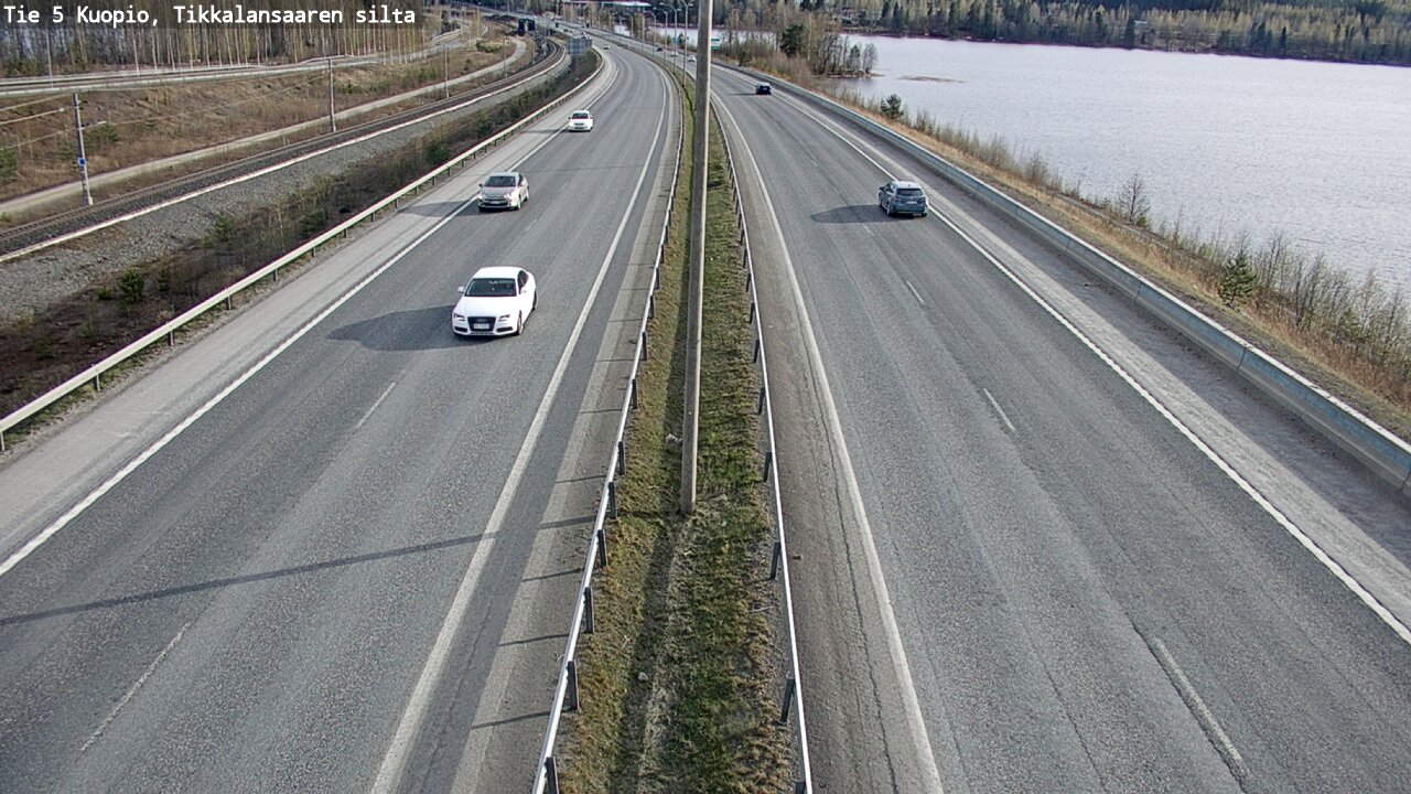 Weather Camera Image Road 5 Kuopio, Tikkalansaari, Kuopio, Pohjois-Savo