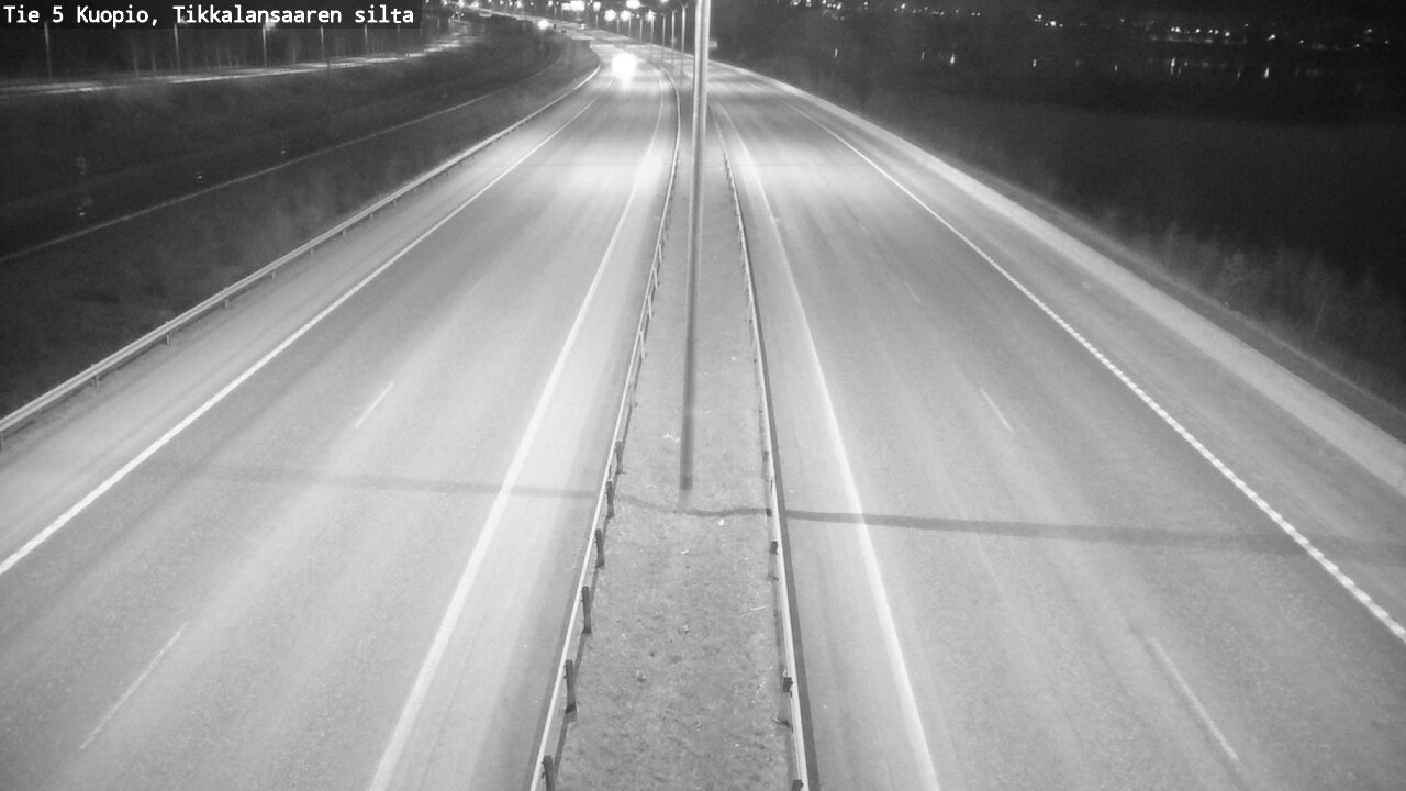 Weather Camera Image Road 5 Kuopio, Tikkalansaari, Kuopio, Pohjois-Savo