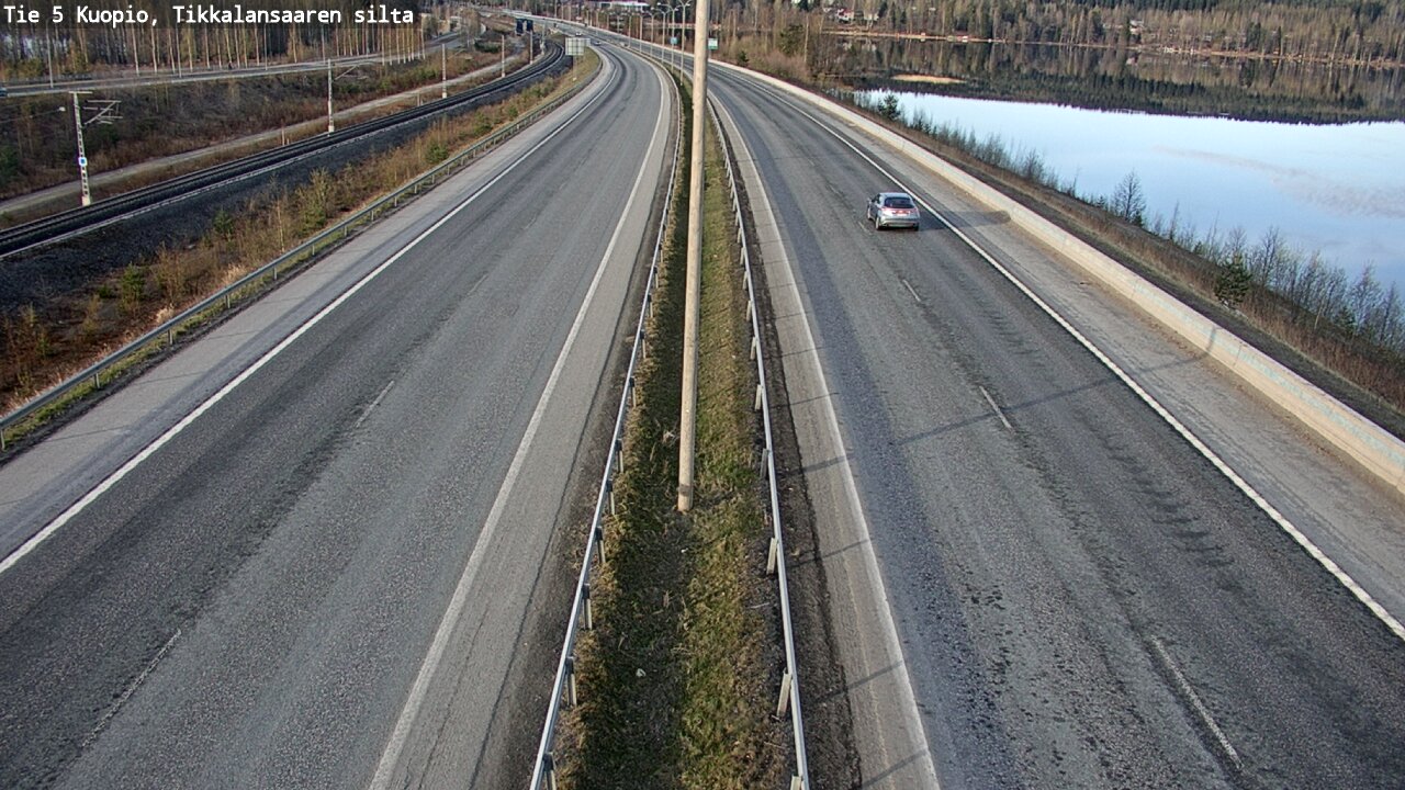 Weather Camera Image Väg 5 Kuopio, Tikkalansaari, Kuopio, Pohjois-Savo