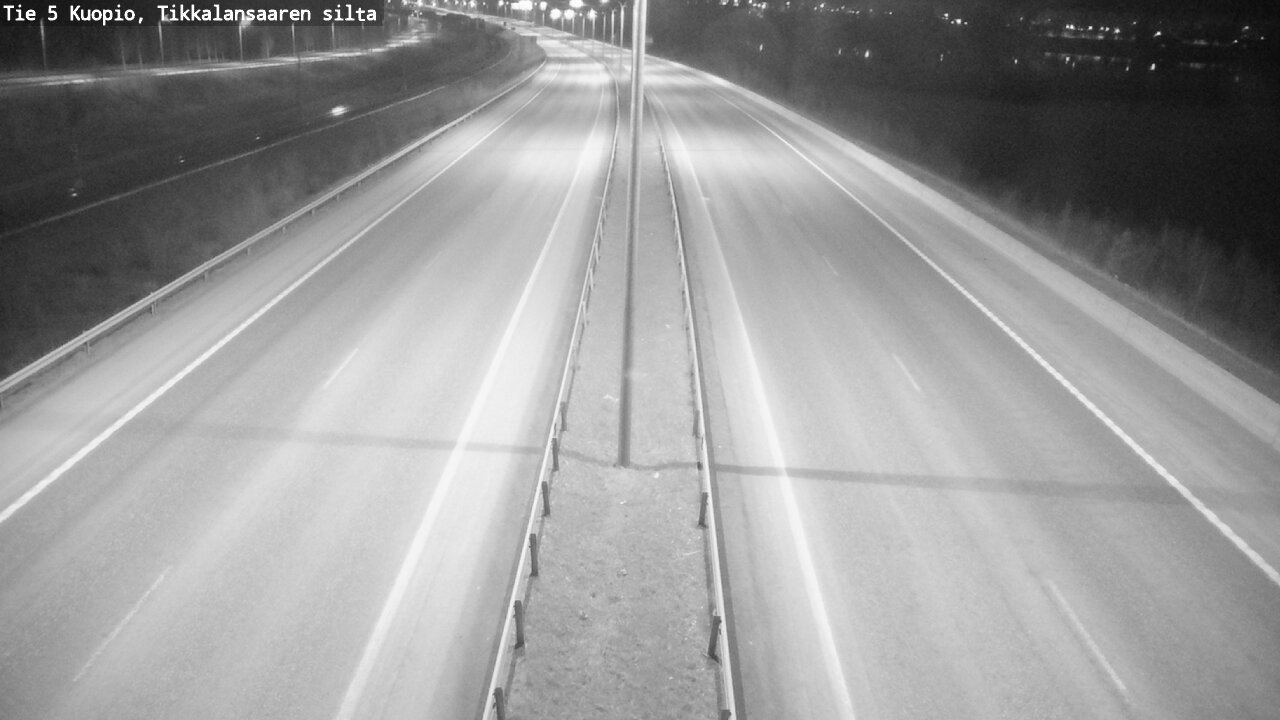 Weather Camera Image Road 5 Kuopio, Tikkalansaari, Kuopio, Pohjois-Savo