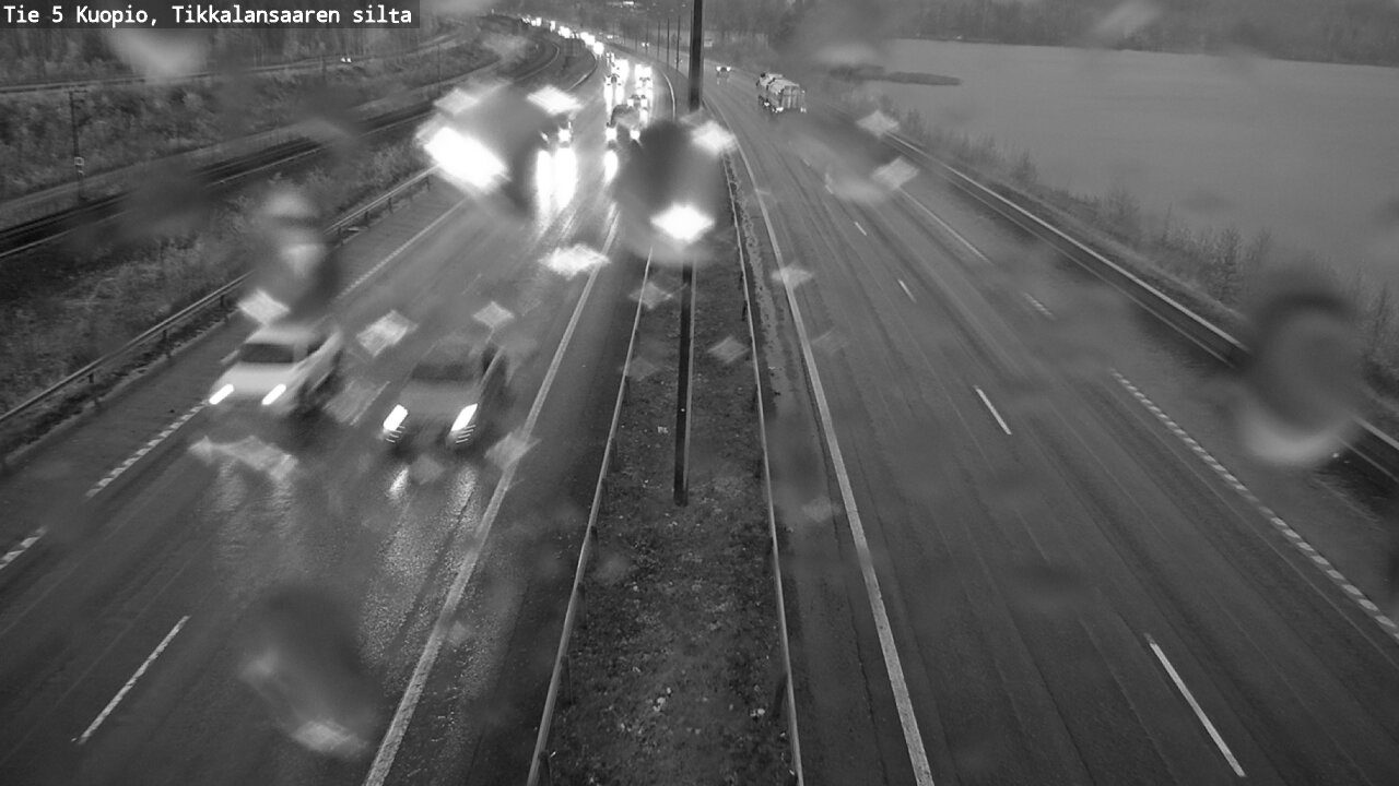 Weather Camera Image Väg 5 Kuopio, Tikkalansaari, Kuopio, Pohjois-Savo