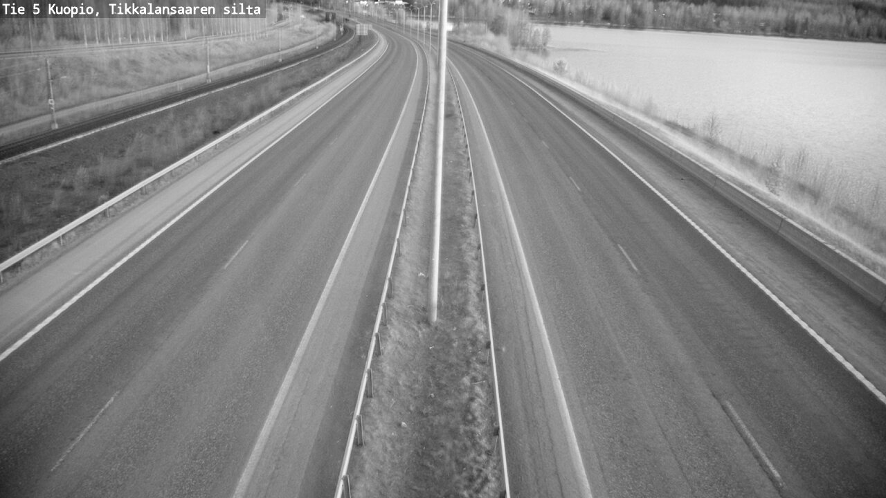 Weather Camera Image Road 5 Kuopio, Tikkalansaari, Kuopio, Pohjois-Savo