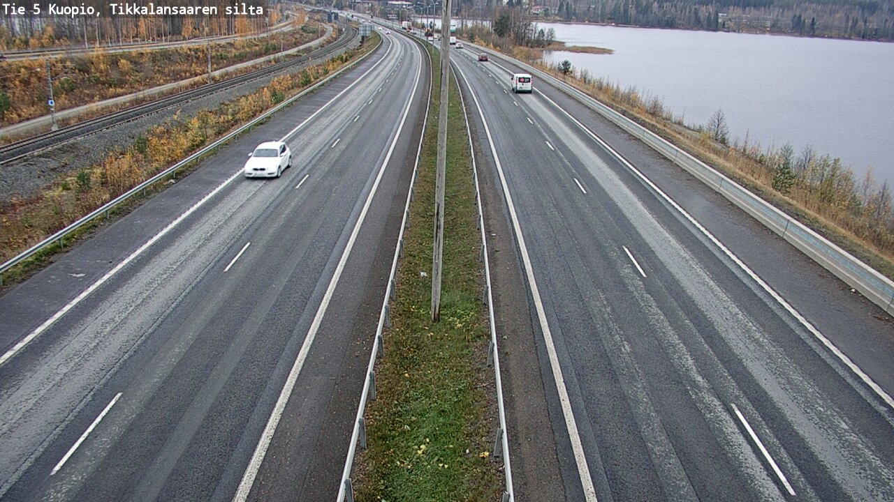 Weather Camera Image Väg 5 Kuopio, Tikkalansaari, Kuopio, Pohjois-Savo