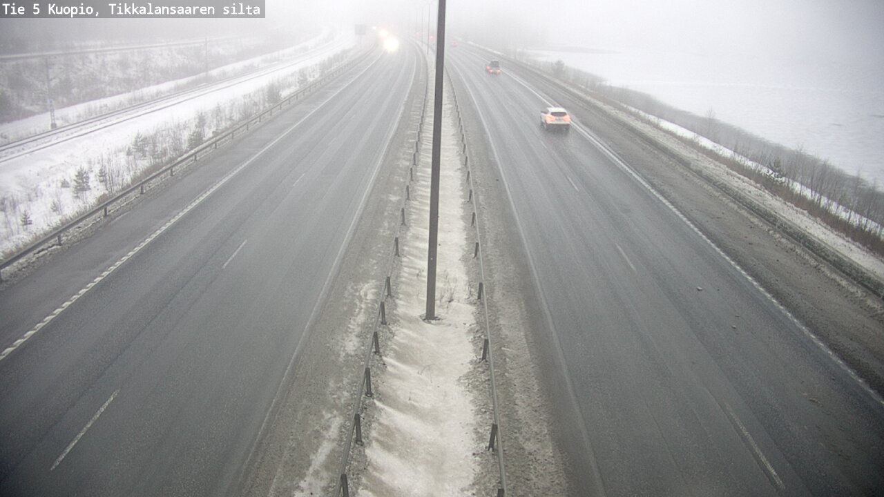 Weather Camera Image Road 5 Kuopio, Tikkalansaari, Kuopio, Pohjois-Savo
