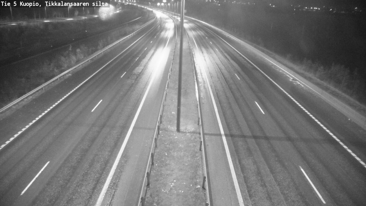 Weather Camera Image Road 5 Kuopio, Tikkalansaari, Kuopio, Pohjois-Savo