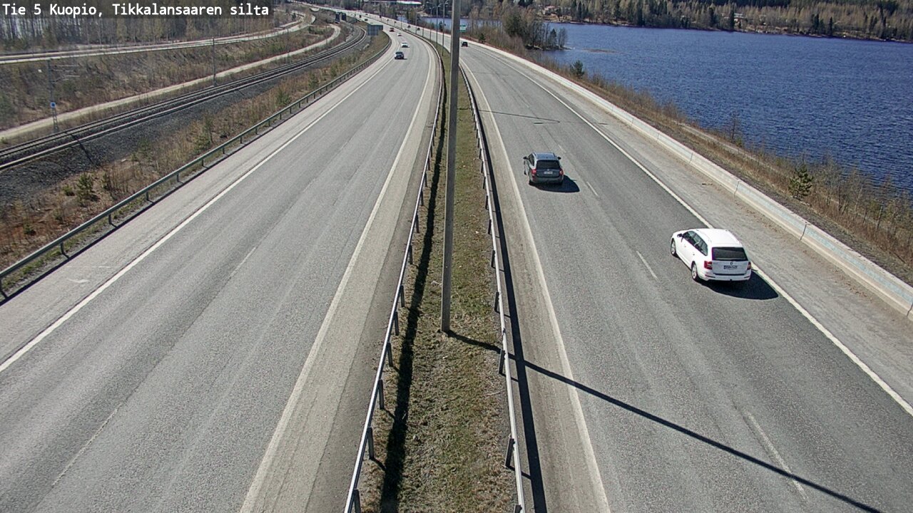 Weather Camera Image Road 5 Kuopio, Tikkalansaari, Kuopio, Pohjois-Savo
