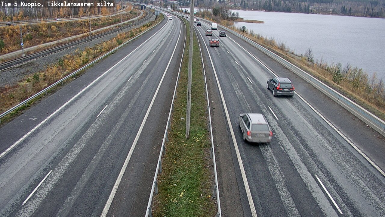 Weather Camera Image Väg 5 Kuopio, Tikkalansaari, Kuopio, Pohjois-Savo