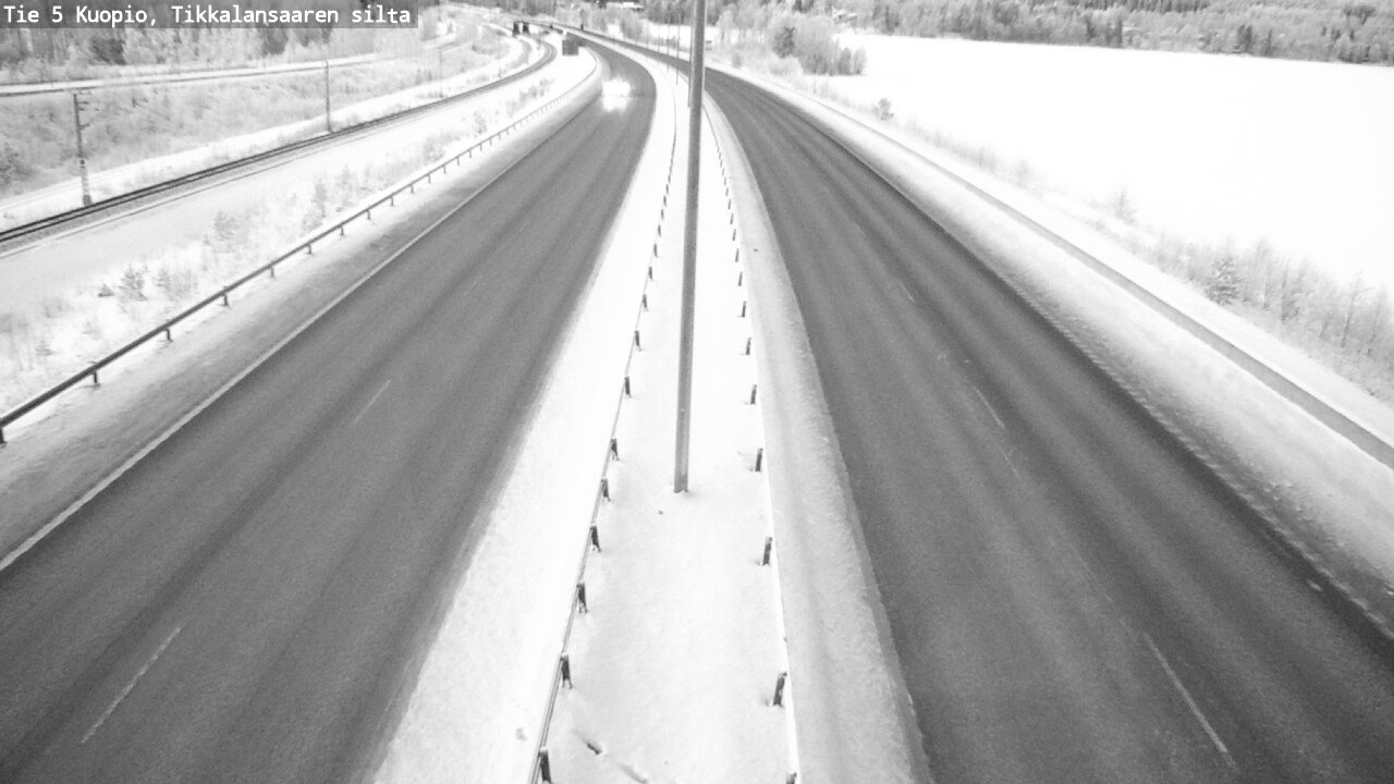 Weather Camera Image Väg 5 Kuopio, Tikkalansaari, Kuopio, Pohjois-Savo
