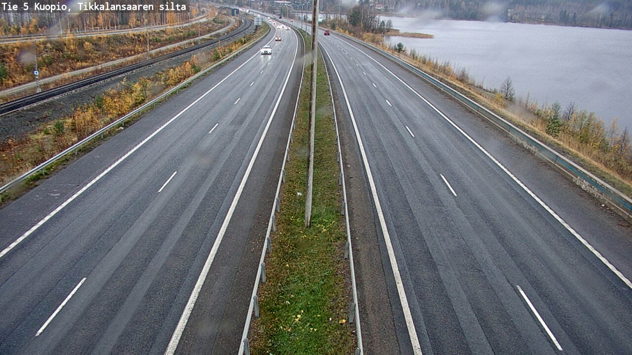 Weather Camera Image Väg 5 Kuopio, Tikkalansaari, Kuopio, Pohjois-Savo
