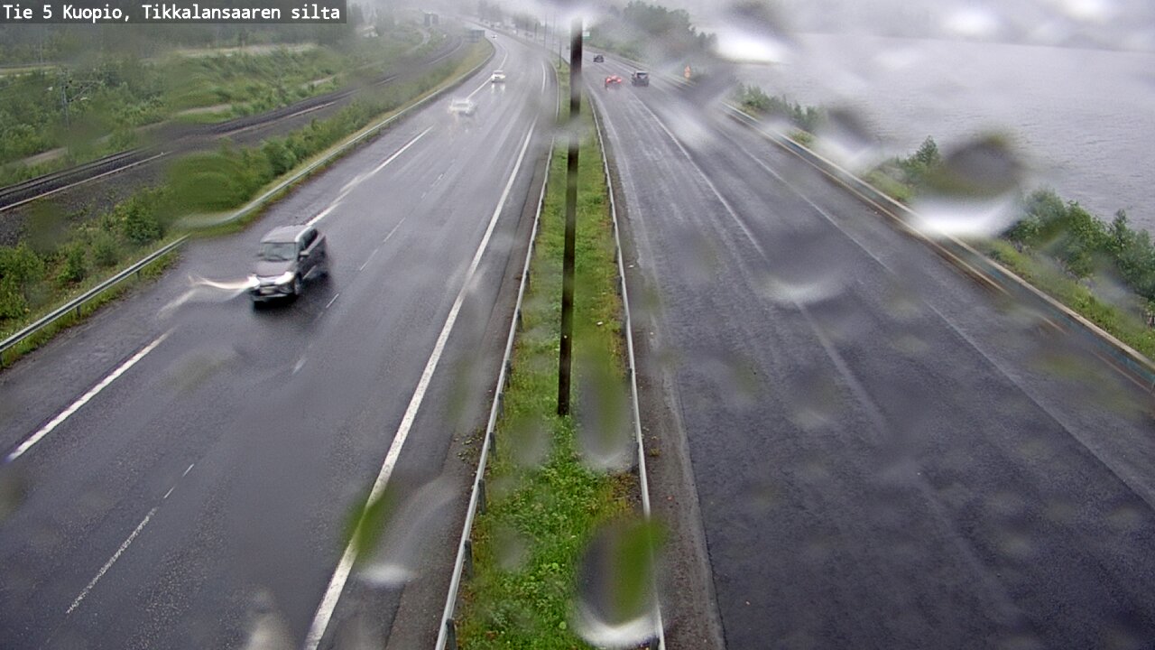 Weather Camera Image Väg 5 Kuopio, Tikkalansaari, Kuopio, Pohjois-Savo