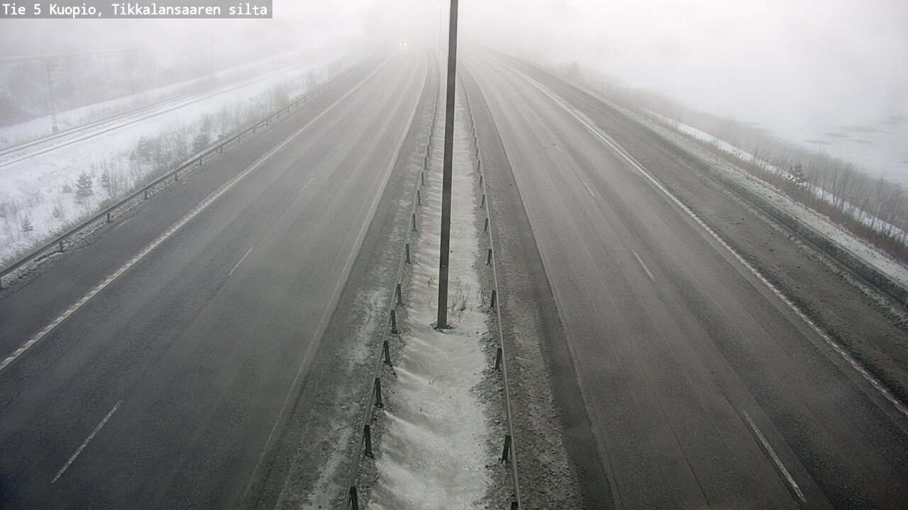 Weather Camera Image Road 5 Kuopio, Tikkalansaari, Kuopio, Pohjois-Savo