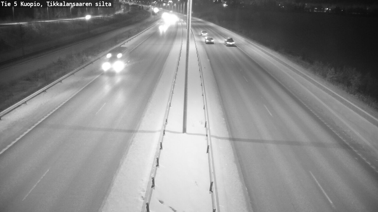Weather Camera Image Väg 5 Kuopio, Tikkalansaari, Kuopio, Pohjois-Savo