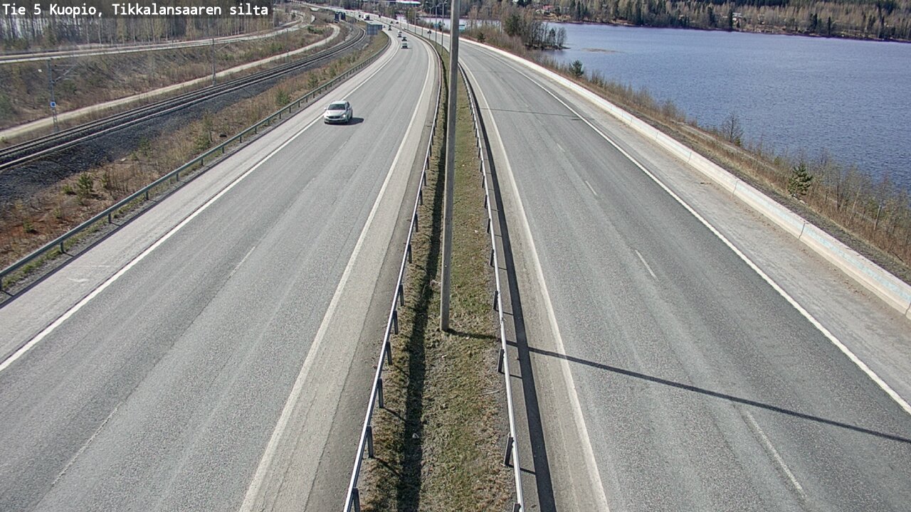 Weather Camera Image Road 5 Kuopio, Tikkalansaari, Kuopio, Pohjois-Savo